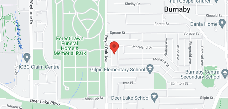 map of 4361 GATENBY AVENUE
